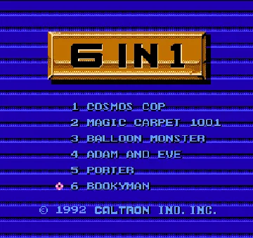 Caltron - 6 in 1 (USA) (Unl) screen shot title